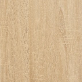 vidaXL Ράφι Τηλεόρασης Επιτοίχιο Sonoma Δρυς 125x18x23 εκ. Επεξ. Ξύλο