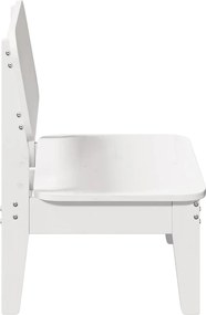 Καρέκλα κήπου vidaXL Λευκό 60x52,5x72 cm Ξύλο πεύκο μασίφ