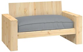vidaXL Μαξιλάρι παλέτας για κάθισμα Γκρι 120 x 80 x 12 cm