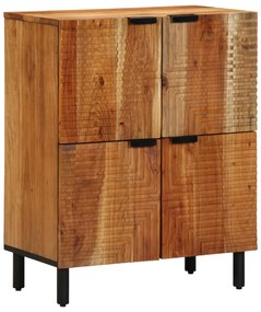 vidaXL Γραφείο με ράφι Καφέ 60 x 33 x 75 cm Μασίφ ξύλο ακακίας