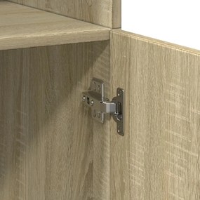 vidaXL Ντουλάπι Sonoma Δρυς 70x42,5x185 εκ. από Επεξεργασμένο Ξύλο
