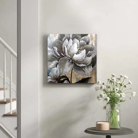 Πίνακας σε καμβά White Magnolias&quot; Megapap ψηφιακής εκτύπωσης 50x50x3εκ.&quot;