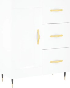 vidaXL Ντουλάπι Λευκό 69,5x34x180 εκ. από Επεξεργασμένο Ξύλο