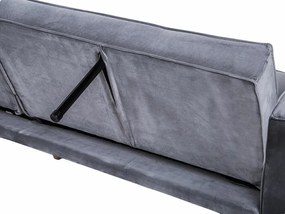 Καναπές κρεβάτι Berwyn 749, Γκρι, 80x218x81cm, 42 kg, Πόδια: Μέταλλο, Ξύλο: Πεύκο | Epipla1.gr