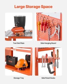 VEVOR Welding Table 40"x24" Welding Workbench with 800LBS Static Weight Capacity