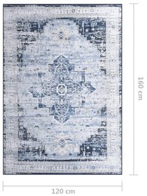vidaXL Χαλί με Τύπωμα Πολύχρωμο 120 x 160 εκ. από Ύφασμα