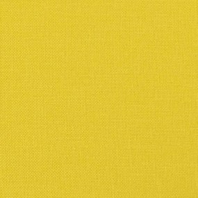 vidaXL Καναπές Διθέσιος Κίτρινος 120 εκ. Υφασμάτινος Διακ. Μαξιλάρια