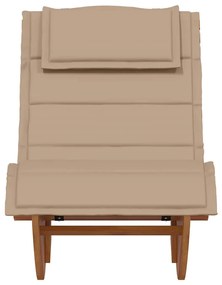 vidaXL Ξαπλώστρα 2 pcs Καφέ 60 x 154 x 74εκ Μασίφ ξύλο ακακίας