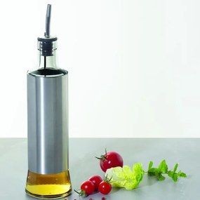 5five Μπουκάλι - Δοχείο Λαδιού Με Ροή 500ml Φ7.3xΥ30cm Inox-Γυαλί 181822