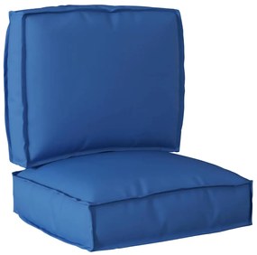 vidaXL Σετ Μαξιλαριών Πάγου 2 pcs Μπλε Ρουά 50 x 50 x 12 cm
