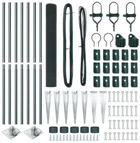 vidaXL Στύλος Περιφράξεων Πράσινο 10 x 1 μ (25 x 25 mm πλέγμα) Ατσάλι