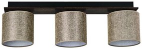 Σποτ Φωτιστικό Οροφής Τριπλό Ε27 20x70 Arkolight-3420-3/3-Καφέ 3420-3/3