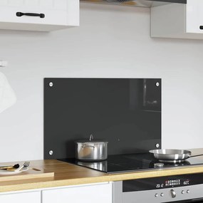 vidaXL Κουζίνα Πλακάκι Σκοινί Σκούρο Γκρι 70x40x0,6 εκ. Σκληρυμένο Γυαλί