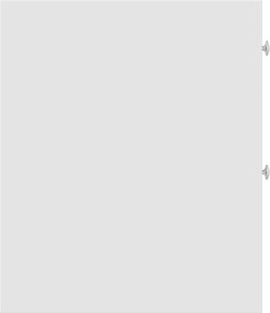 vidaXL Ντουλάπι Μπάνιου Στενό με Ροδάκια Λευκό Επεξ. Ξύλο