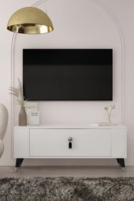 Stewehome Μοντέρνο έπιπλο τηλεόρασης με ντουλάπι 120x26x48 cm