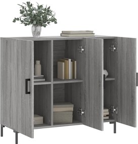 vidaXL Ντουλάπι Γκρι Sonoma 90 x 34 x 80 εκ. από Επεξεργασμένο Ξύλο