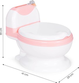 Toilet potty with a removable insert with a brush for children ECOTOYS