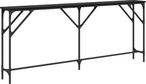 vidaXL Τραπέζι κονσόλας Μαύρη δρυς 180 x 23 x 75 cm