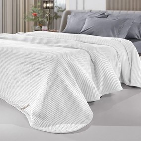 Κουβέρτα Eternity Snow White Guy Laroche Υπέρδιπλo 230x240cm 100% Βαμβάκι