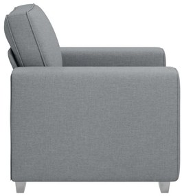 vidaXL Καναπές με μαξιλάρι Ανοιχτό γκρι 100 x 77 x 82 εκ ύφασμα