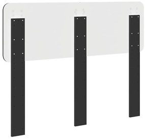 vidaXL Κεφαλάρι με κεφαλάρι Μαύρη Οξυά 135 cm Επεξεργασμένο ξύλο