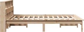 vidaXL Κρεβάτι Βιβλιοθήκη Χωρίς Στρώμα 120x200 εκ Μασίφ Ξύλο Πεύκο