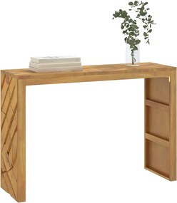vidaXL Τραπέζι κονσόλας 110x35x75 cm από μασίφ ξύλο τικ