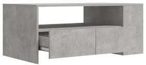 vidaXL Τραπεζάκι Σαλονιού Γκρι Σκυρ. 102x55x42 εκ. Επεξεργασμένο Ξύλο