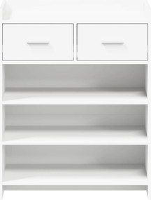 vidaXL Ντουλάπα Παπουτσιών Λευκό 73,5 x 36 x 92 εκ Επεξεργασμένο Ξύλο