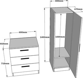 Ντουλάπι Λευκό CLUNOIL 60x47x72