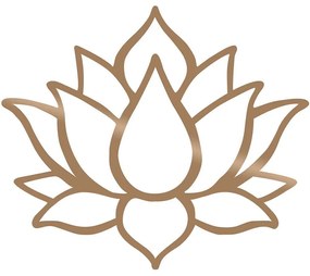 Διακοσμητικό Τοίχου Lotus Flower 891TNL1621 50x43cm Copper Wallity Metal
