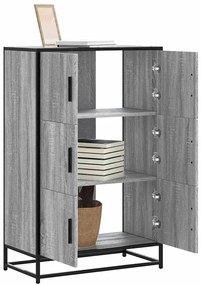vidaXL Highboard Grey Sonoma Κατασκευασμένο ξύλο και μέταλλο