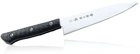 Μαχαίρι Γενικής Χρήσης Gai F-1353 13,5cm Από Δαμασκηνό Ατσάλι Silver-Black Tojiro Ανοξείδωτο Ατσάλι