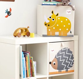 3Sprouts Τετράγωνο καλάθι για τα παιχνίδια, Rhino