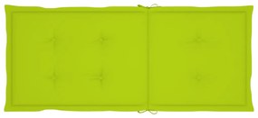 vidaXL Πολυθρόνα Kουνιστή από Μπαμπού με Μαξιλάρι