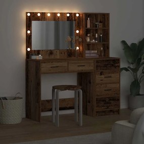 vidaXL Τραπέζι περιποίησης Καφέ 78.5 x 41 x 135 εκ Επεξεργασμένο ξύλο
