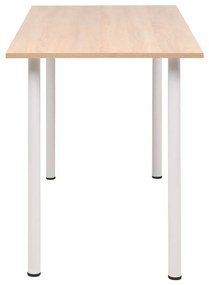 vidaXL Τραπεζαρία Χρώμα Δρυός και Λευκό 120 x 60 x 73 εκ.