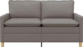 vidaXL Καναπές Taupe 156 x 81 x 87,5 εκ Ύφασμα