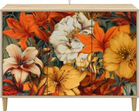 vidaXL Πλαϊνό γραφείο GENNEP Sonoma 102 x 33 x 75 εκ.