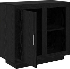 vidaXL Πλαϊνό γραφείο Μαύρη Οξυά 80 x 40 x 75 εκ. Επεξεργασμένο ξύλο