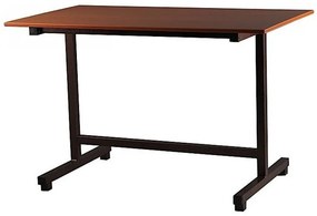 Τραπέζι μεταλλικό σε χρώμα μαύρο/καφέ 70x110x78