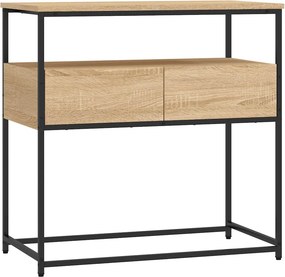 vidaXL Κονσόλα Τραπεζιού Sonoma Δρυς 75 x 40 x 75 εκ. από Τεχνητό Ξύλο