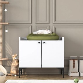 Σπιτάκι Γάτας Λευκό LAOVUL 70x45x61.8