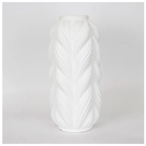 Βάζο Κεραμικό Λευκό Σχέδιο Πλέξη 22.5x21x48cm 752-20254 Estheti-752-20254-Λευκό 752-20254