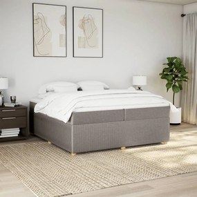 ΚΡΕΒΑΤΙ BOXSPRING ΜΕ ΣΤΡΩΜΑ TAUPE 200X200 ΕΚ. ΥΦΑΣΜΑΤΙΝΟ 3285599