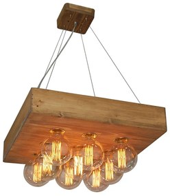 Φωτιστικό Οροφής - Ράγα HL-236-1P-9 77-3032 Benzai Wooden  Homelighting Ξύλο