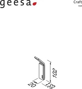 Geesa Craft 1545 Chrome -  Άγκιστρο Μονό