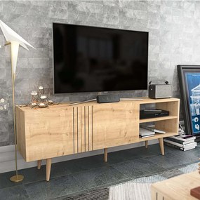 Έπιπλο Tηλεόρασης Ronas 322RTC2457 160x35x38,6cm Oak