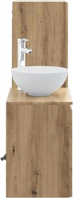 vidaXL Σετ Επίπλων Μπάνιου 2 τμχ. Artisan Δρυς 33 x 34,5 x 100 εκ