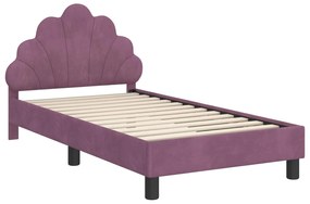 vidaXL Κρεβάτι Παιδικής Κρεβατοκάμαρας με Κεφαλάκι Μοβ 80 x 160 cm